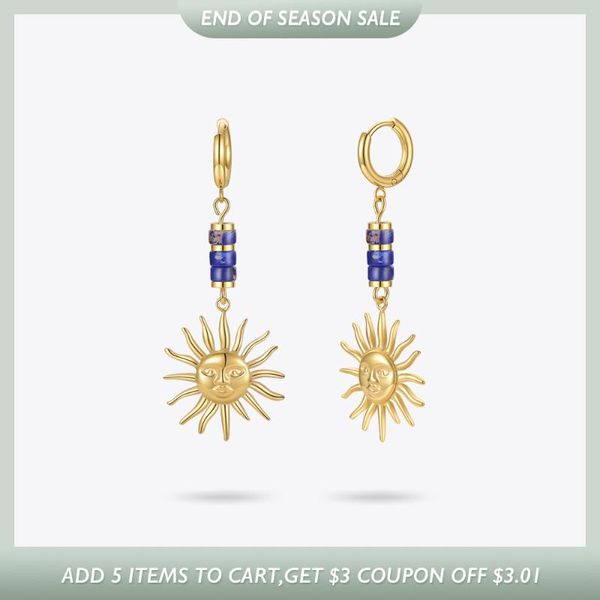 dangle & chandelier enfashion stainless steel sun earrings for women gold color blue stone drop earring party 2021 fashion jewelry kolczyki, Silver
dangle & chandelier enfashion stainless steel sun earrings for women gold color blue stone drop earring party 2021 fashion jewelry kolczyki, Silver
