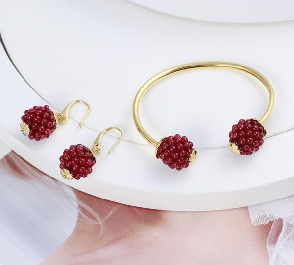 earrings & necklace csxjd fashion jewelry red fruit raspberry shape open bracelet and, Silver
earrings & necklace csxjd fashion jewelry red fruit raspberry shape open bracelet and, Silver
