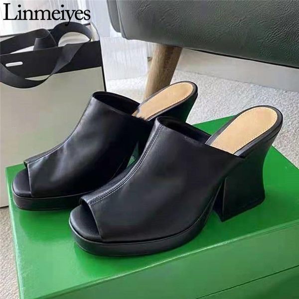 slippers chunky high heel mules shoes women stretch leather patchwork peep toe platform woman summer comfy heels, Black
slippers chunky high heel mules shoes women stretch leather patchwork peep toe platform woman summer comfy heels, Black