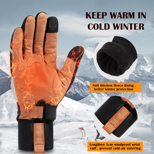 screen touch motorcycle gloves portable waterproof cycling elements winter bicycle warm for west biking, Black
screen touch motorcycle gloves portable waterproof cycling elements winter bicycle warm for west biking, Black