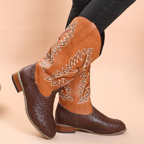 boots 2021 autumn fashion platform pointed head women's casual mid calf square heel thick tube motorcycle, Black
boots 2021 autumn fashion platform pointed head women's casual mid calf square heel thick tube motorcycle, Black