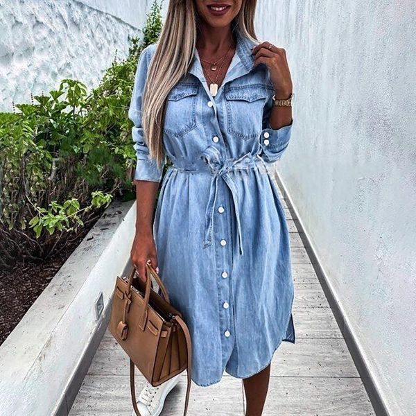 casual dresses women turn down collar fashion autumn long sleeve midi dress single breasted simple all-match denim pockets, Black;gray
casual dresses women turn down collar fashion autumn long sleeve midi dress single breasted simple all-match denim pockets, Black;gray