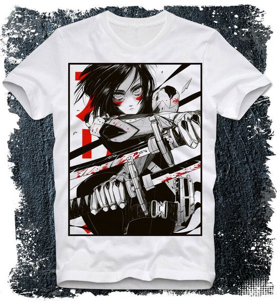 t-shirt alita battle angel badass cyber punk future female girl anime japane, White;black
t-shirt alita battle angel badass cyber punk future female girl anime japane, White;black