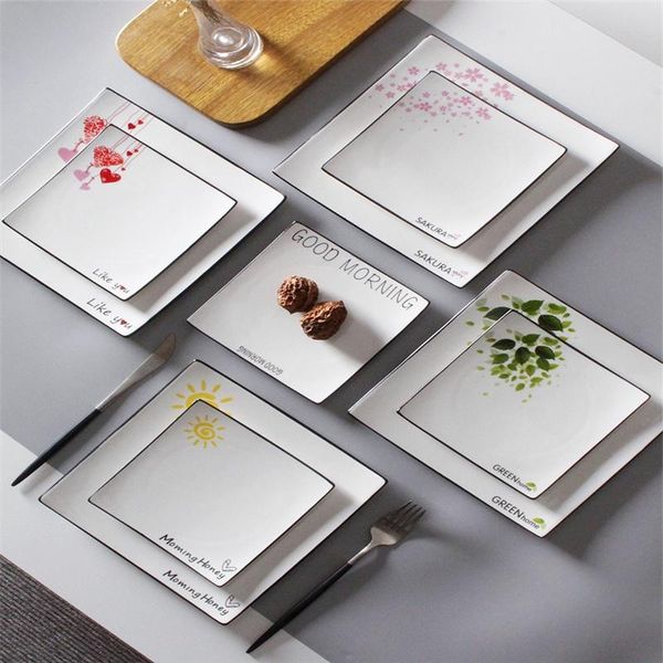 nordic steak plate creative net red tableware western dinner household ceramic breakfast square dishes & plates
nordic steak plate creative net red tableware western dinner household ceramic breakfast square dishes & plates