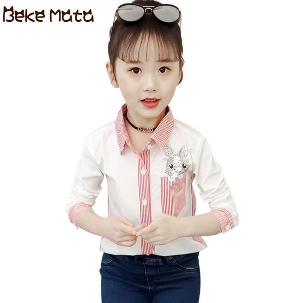 shirts kids blouses for girls cartoon school girl blouse 2021 spring long sleeve children turn-down collar 4-13, White;black
shirts kids blouses for girls cartoon school girl blouse 2021 spring long sleeve children turn-down collar 4-13, White;black