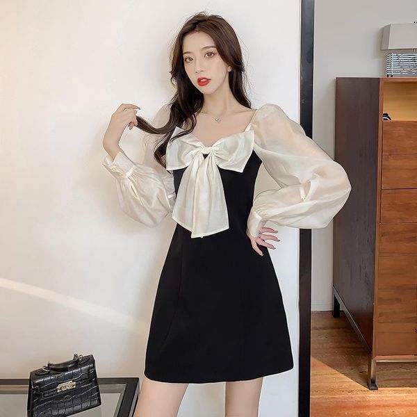 casual dresses women korean dress fashion one piece autumn spring 2022 office lady french korea style patchwork solid, Black;gray
casual dresses women korean dress fashion one piece autumn spring 2022 office lady french korea style patchwork solid, Black;gray