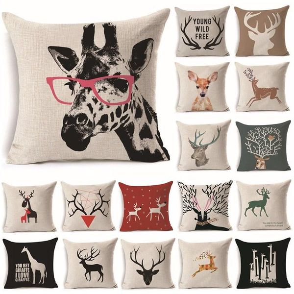 cushion/decorative pillow 45x45cm deer cotton linen throw cushion cover car home decorative pillowcase funda cojin cojines decorativos para
cushion/decorative pillow 45x45cm deer cotton linen throw cushion cover car home decorative pillowcase funda cojin cojines decorativos para