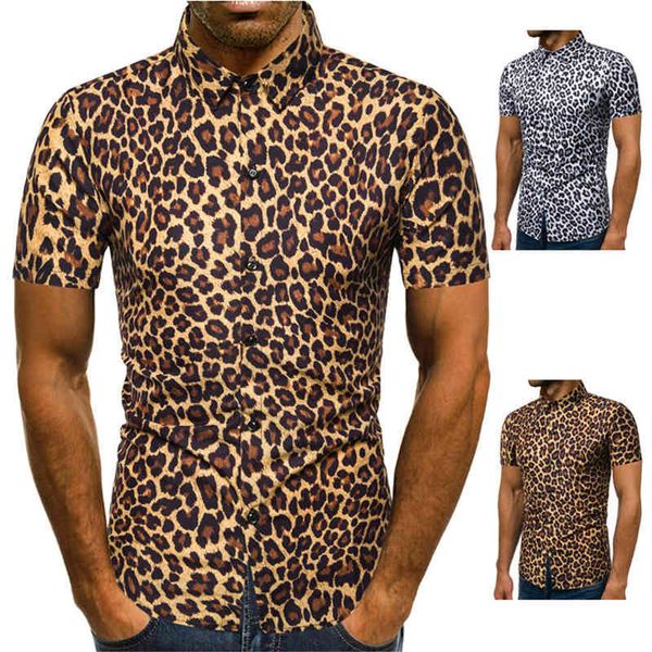 Men's Shirts 2021 ummer Korean hort leeve Peronalized lim Night Club Mercerized Leopard, White;black
Men's Shirts 2021 ummer Korean hort leeve Peronalized lim Night Club Mercerized Leopard, White;black