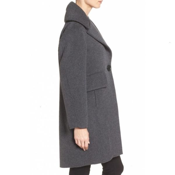 women's wool & blends fashion notched lapel long coat style women dark grey single button overcoat fall winter warm casacos femininos j, Black
women's wool & blends fashion notched lapel long coat style women dark grey single button overcoat fall winter warm casacos femininos j, Black