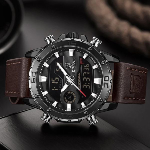 wristwatches divest fashion mens watches waterproof quartz watch for men dual display military male clock relogio masculino, Slivery;brown
wristwatches divest fashion mens watches waterproof quartz watch for men dual display military male clock relogio masculino, Slivery;brown
