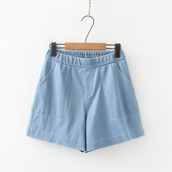 women's shorts summer casual blue denim women high elastic waist pockets loose short pants 2021 beach streetwear jeans clothing, White;black
women's shorts summer casual blue denim women high elastic waist pockets loose short pants 2021 beach streetwear jeans clothing, White;black