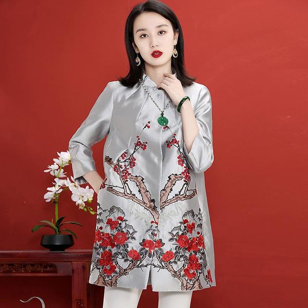 women's vests loose version windbreaker mid-length retro embroidery autumn and winter chinese style coat plus size m-3xl, Black;white
women's vests loose version windbreaker mid-length retro embroidery autumn and winter chinese style coat plus size m-3xl, Black;white