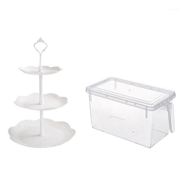 1set europe tray plastic serving platter cake stand b & 6pcs storage containers er refrigerator box bottles jars
1set europe tray plastic serving platter cake stand b & 6pcs storage containers er refrigerator box bottles jars