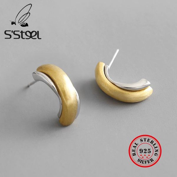 s'steel minimalist semicircle earring sterling silver 925 stud earrings for women boucles d oreille femme 2021 fine jewelry, Golden;silver
s'steel minimalist semicircle earring sterling silver 925 stud earrings for women boucles d oreille femme 2021 fine jewelry, Golden;silver