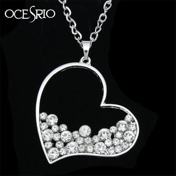 pendant necklaces gold rhinestone heart long chain necklace pendants for women cute accessories girl gift dress lover nke-m67, Silver
pendant necklaces gold rhinestone heart long chain necklace pendants for women cute accessories girl gift dress lover nke-m67, Silver