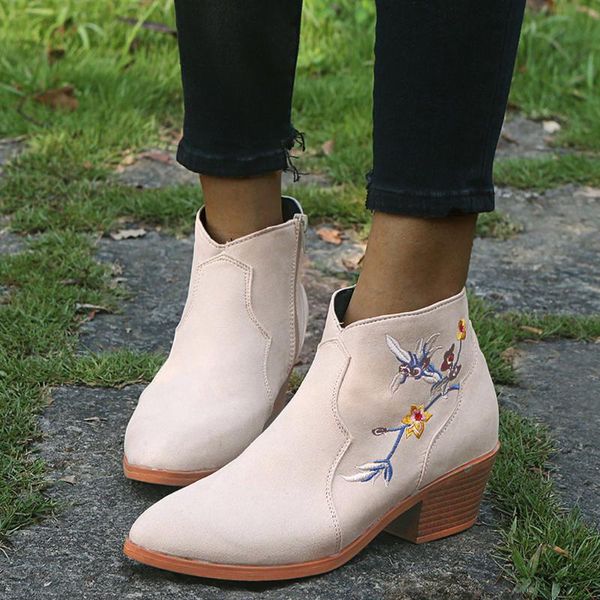 boots fashion women embroidery woman flats comfortable printing pointed toe low-heeled shoes booties botas mujer invierno, Black
boots fashion women embroidery woman flats comfortable printing pointed toe low-heeled shoes booties botas mujer invierno, Black