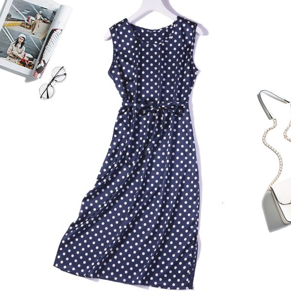 dress women's 100% pure silk satin fabric long dress crew neck navy dots sleeveless belted split bottom jn353, Black;gray
dress women's 100% pure silk satin fabric long dress crew neck navy dots sleeveless belted split bottom jn353, Black;gray