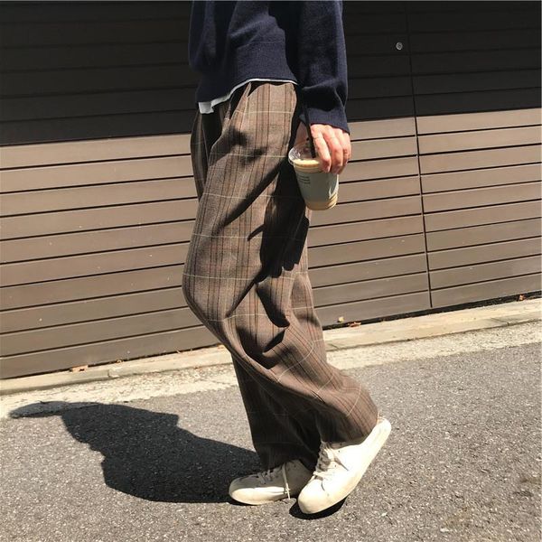 women's pants & capris fabric comfortable plaid mop loose suit wide leg women, Black;white
women's pants & capris fabric comfortable plaid mop loose suit wide leg women, Black;white