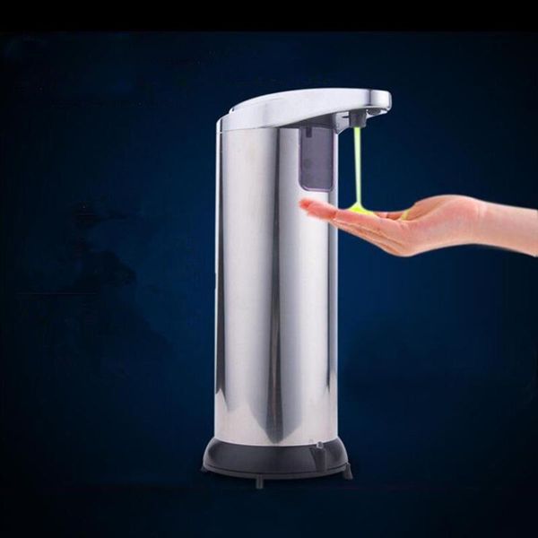 liquid soap dispenser 280ml stainless steel ir sensor touchless automatic for kitchen bathroom home black quality drop
liquid soap dispenser 280ml stainless steel ir sensor touchless automatic for kitchen bathroom home black quality drop