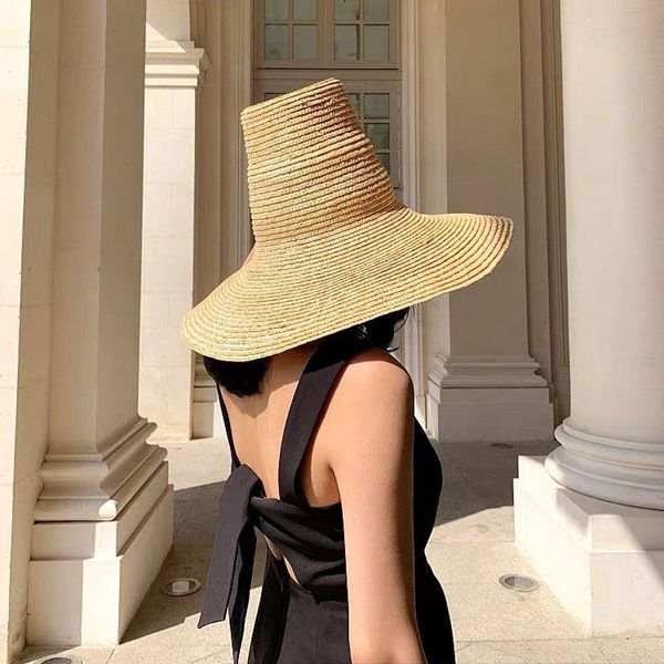 wide brim hats catwalk custom summer hat women men retro pointed high sun viosrs casual natural straw handmade fedora fashion chapeu, Blue;gray
wide brim hats catwalk custom summer hat women men retro pointed high sun viosrs casual natural straw handmade fedora fashion chapeu, Blue;gray