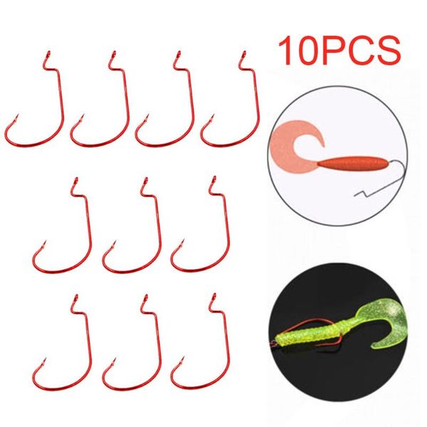fishing hooks 10pc crank hook for soft lure offset barbed high-carbon steel durable tool wide gap worm jig
fishing hooks 10pc crank hook for soft lure offset barbed high-carbon steel durable tool wide gap worm jig