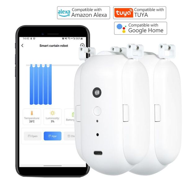 smart home control kkmoon wifi automatic curtain opener closer robot wireless motor timer voice automation device
smart home control kkmoon wifi automatic curtain opener closer robot wireless motor timer voice automation device