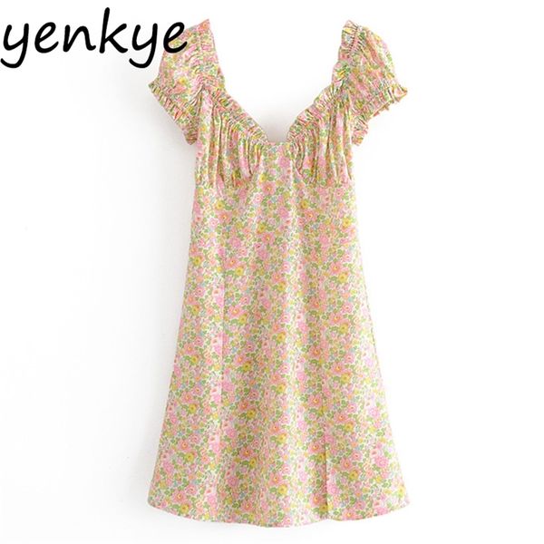 vintage floral print dress women v neck puff sleeve high waist a-line mini holiday female summer chiffon es robe 210514, Black;gray
vintage floral print dress women v neck puff sleeve high waist a-line mini holiday female summer chiffon es robe 210514, Black;gray