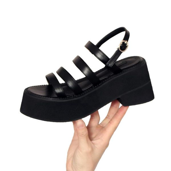 platform sandals female summer korean of the shoes thick with high-heeled roman ladies women, Black
platform sandals female summer korean of the shoes thick with high-heeled roman ladies women, Black