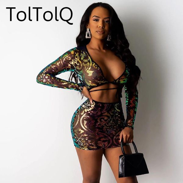 two piece dress 2021 high elastic paillette set skirt underpants black bandage long sleeve crop and 2, White
two piece dress 2021 high elastic paillette set skirt underpants black bandage long sleeve crop and 2, White
