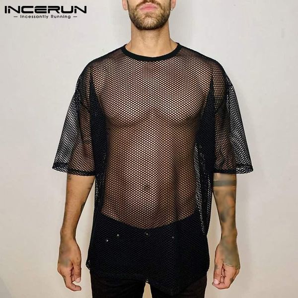 men's t-shirts men mesh t shirt o neck streetwear short sleeve summer see through casual tee 2021 breathable camisetas s-5xl incer, White;black
men's t-shirts men mesh t shirt o neck streetwear short sleeve summer see through casual tee 2021 breathable camisetas s-5xl incer, White;black
