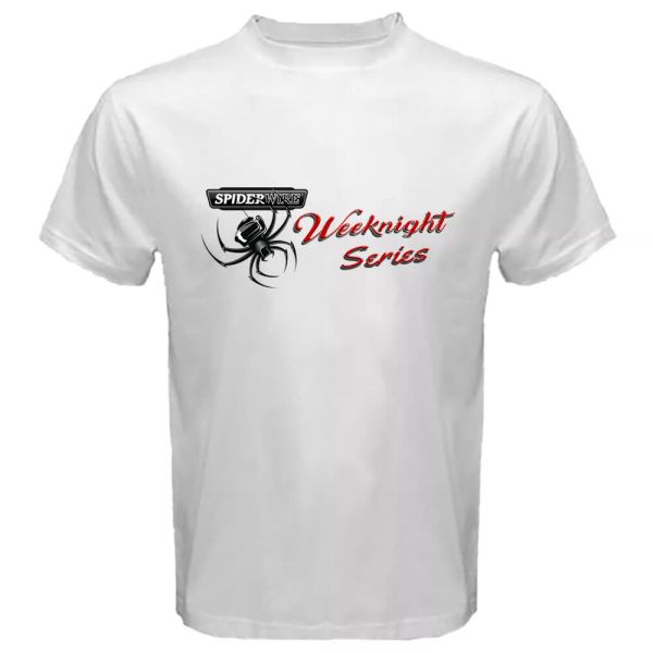 weeknight series spiderwire fishing line logo men's white t-shirt size s to 2xl, White;black
weeknight series spiderwire fishing line logo men's white t-shirt size s to 2xl, White;black
