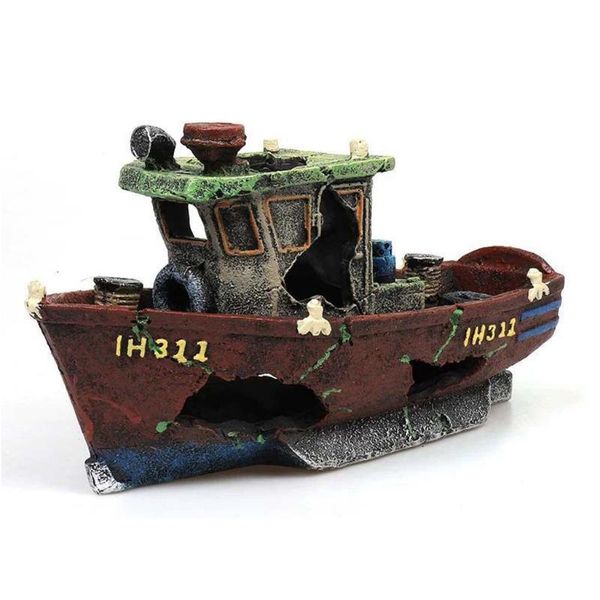 fishing boat shipwreck shelter fish tank landscaping ornament simulation crafts decorations
fishing boat shipwreck shelter fish tank landscaping ornament simulation crafts decorations