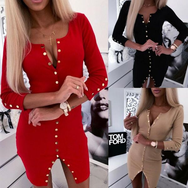 long sleeve buttons dress 2021 fashion women knitted bodycon v-neck fall winter warm party short mini pencil split dresses casual, Black;gray
long sleeve buttons dress 2021 fashion women knitted bodycon v-neck fall winter warm party short mini pencil split dresses casual, Black;gray