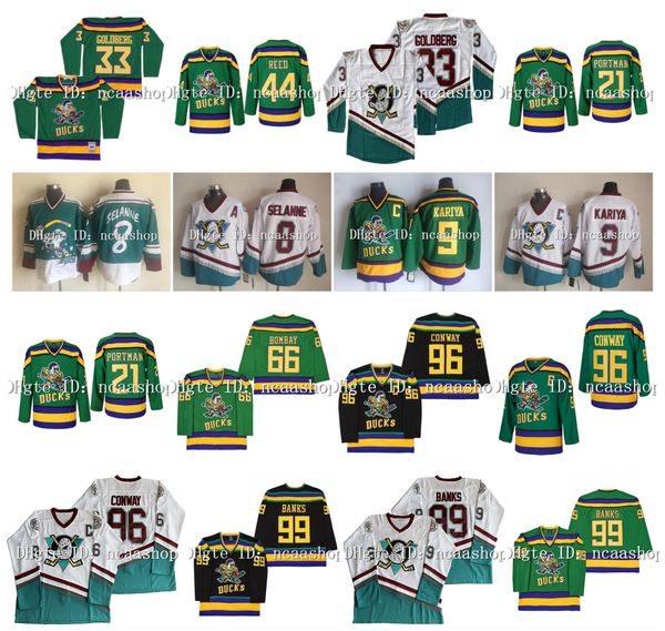 96 charlie conway mighty ducks anaheim movie hockey jerseys 99 adam banks 9 paul kariya 8 teemu selanne 66 gordon bombay 21 dean portman 44, Black
96 charlie conway mighty ducks anaheim movie hockey jerseys 99 adam banks 9 paul kariya 8 teemu selanne 66 gordon bombay 21 dean portman 44, Black