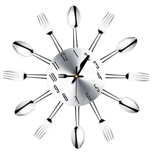 wall clocks 2021 noiseless stainless steel cutlery knife and fork spoon clock
wall clocks 2021 noiseless stainless steel cutlery knife and fork spoon clock