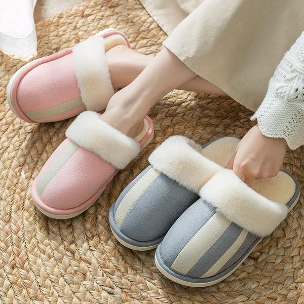 winter home cotton slippers women men warm fur shoes comfortable non-slip soft sole indoor bedroom house couples furry slides, Black
winter home cotton slippers women men warm fur shoes comfortable non-slip soft sole indoor bedroom house couples furry slides, Black