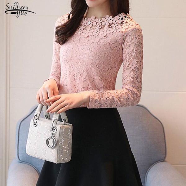 women's blouses & shirts long sleeved lace blouse hollow out female women arrival fashion 2021 autumn shirt slim solid blusas 1105 40, White
women's blouses & shirts long sleeved lace blouse hollow out female women arrival fashion 2021 autumn shirt slim solid blusas 1105 40, White