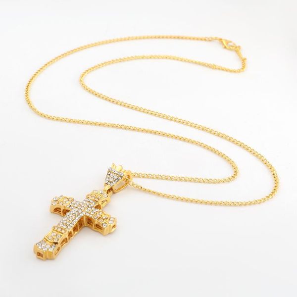 pendant necklaces vintage sweater charm chain rhinestone cross necklace gold plating christian long jewelry gift for girls boys, Silver
pendant necklaces vintage sweater charm chain rhinestone cross necklace gold plating christian long jewelry gift for girls boys, Silver