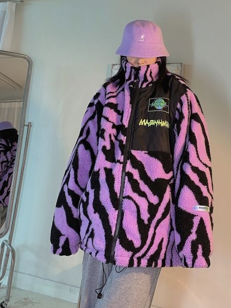 women's jackets shengpalae harajuku purple striped velvet women's jacket winter collar released zipper long sleeve warm coat zow6, Black;brown
women's jackets shengpalae harajuku purple striped velvet women's jacket winter collar released zipper long sleeve warm coat zow6, Black;brown