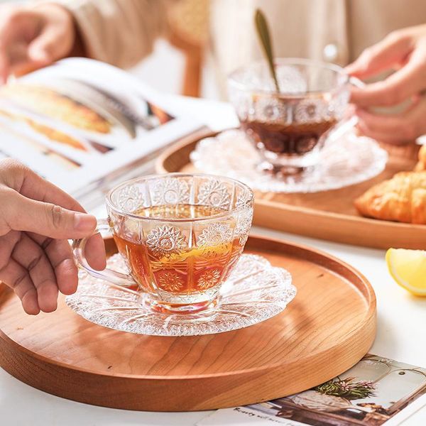 mugs nordic glass transparent coffee cup with plate embossed pattern retro high appearance level large capacity breakfast home
mugs nordic glass transparent coffee cup with plate embossed pattern retro high appearance level large capacity breakfast home
