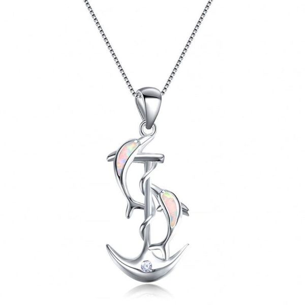 chains fashion trend luxury opal dolphin animal shape women's romantic temperament necklace holiday gift anniversary jewelry wholesale, Silver
chains fashion trend luxury opal dolphin animal shape women's romantic temperament necklace holiday gift anniversary jewelry wholesale, Silver