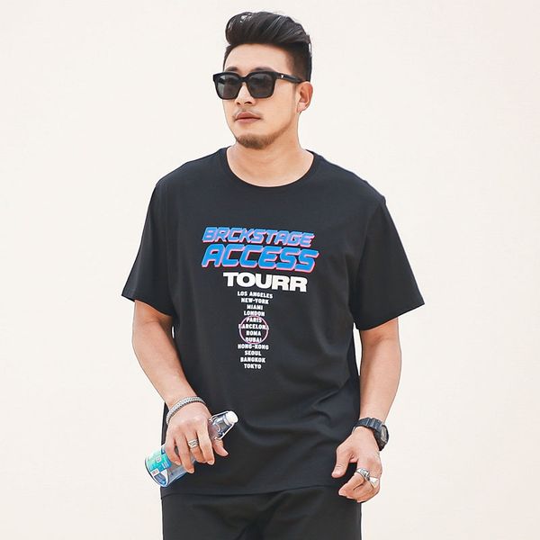tees,polos plus-size fashion man summer casual round neck print large t-shirt men's thin youth popular base coat loose t6121
tees,polos plus-size fashion man summer casual round neck print large t-shirt men's thin youth popular base coat loose t6121