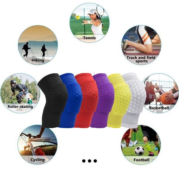 honeycomb pads protector brace cycling breathable kneepad protection leg sleeves sport gear elbow & knee, Black;gray
honeycomb pads protector brace cycling breathable kneepad protection leg sleeves sport gear elbow & knee, Black;gray