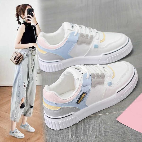 2021 fashion spring new all-match white shoes female students platform street swomen's flat y0907, Black
2021 fashion spring new all-match white shoes female students platform street swomen's flat y0907, Black