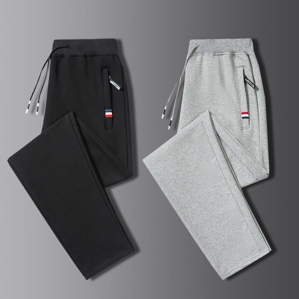 men's pants fashion brand men cotton sweatpants 2021 solid color elasticity trousers drawstring casual male, Black
men's pants fashion brand men cotton sweatpants 2021 solid color elasticity trousers drawstring casual male, Black