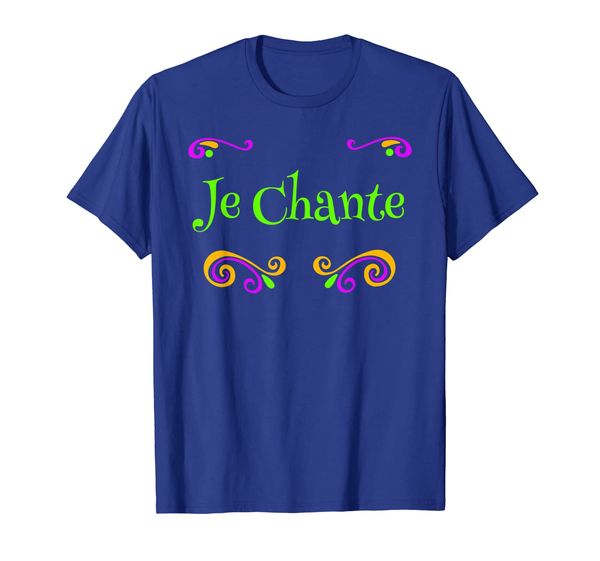 je chante french language i sing singers t shirt, White;black
je chante french language i sing singers t shirt, White;black
