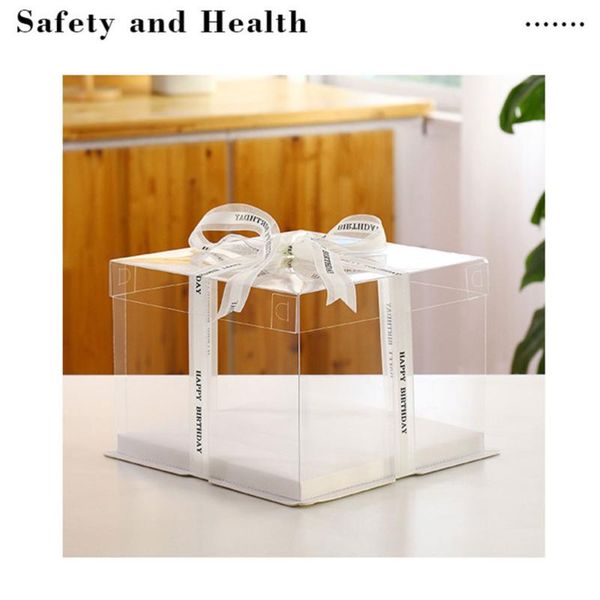 2pcs 8inch transparent birthday cake box container dessert storage (transparent) gift wrap
2pcs 8inch transparent birthday cake box container dessert storage (transparent) gift wrap