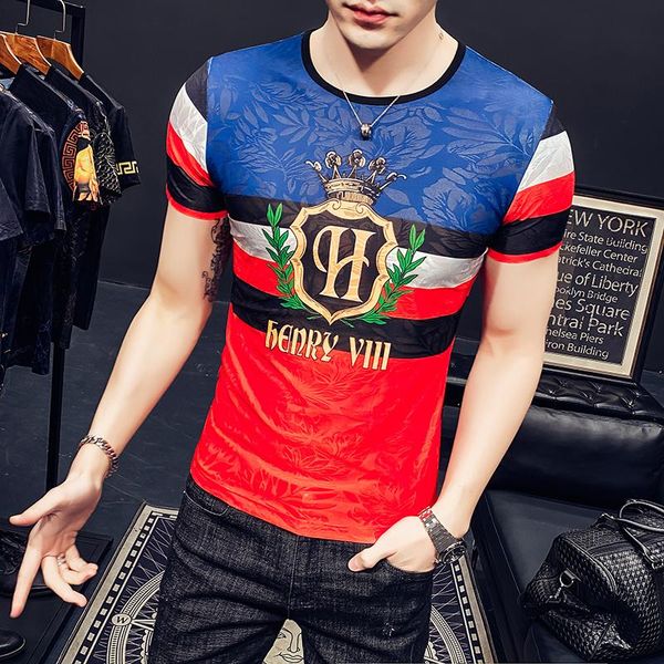 men's summer ice silk round neck t-shirt muscle fashion casual thin slim printed short sleeve pure cotton graphic t-shirts, White;black
men's summer ice silk round neck t-shirt muscle fashion casual thin slim printed short sleeve pure cotton graphic t-shirts, White;black