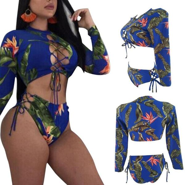 bikinis set women o-neck long sleeve print wire beach, swimming pool padded two piece bikini summer swimwear
bikinis set women o-neck long sleeve print wire beach, swimming pool padded two piece bikini summer swimwear