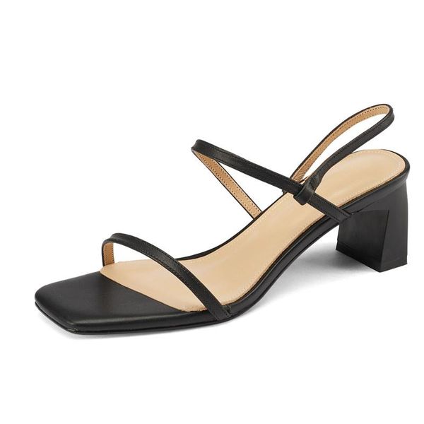 sandals summer women's 2021 genuine leather square heel simple shoes black pink beige big size 40 office 
sandals summer women's 2021 genuine leather square heel simple shoes black pink beige big size 40 office
